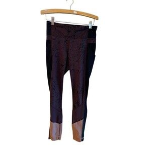 LULULEMON TRAIL BOUND 7/8 TIGHT FULL-ON LUXTREME STAR CRUSHED BLACK CHERRY SZ  6